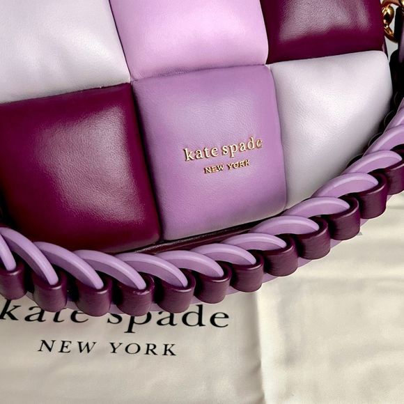 🚫SOLD ON MERCARI🚫 Kate Spade Boxxy Lambskin Leather Crossbody Bag in Purple - Picture 11 of 17